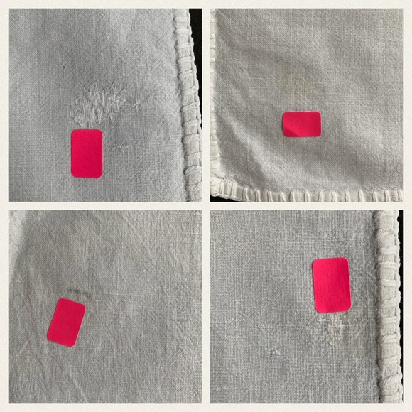 4 Vintage 1940s Flour Sack Embroidered Napkins - Picture 7 of 7